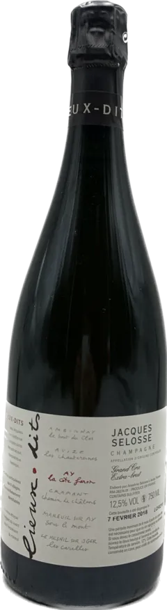 aperçu du vin la Côte Faron Blanc de Noirs Grand Cru Extra-Brut Jacques Selosse