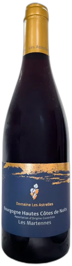 vue du vin Aop Bourgogne Htes Ctes Nuits Rge Martennes Astrelles Bio