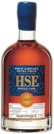image du vin HSE Rhum Extra Vieux Single Cask 47°