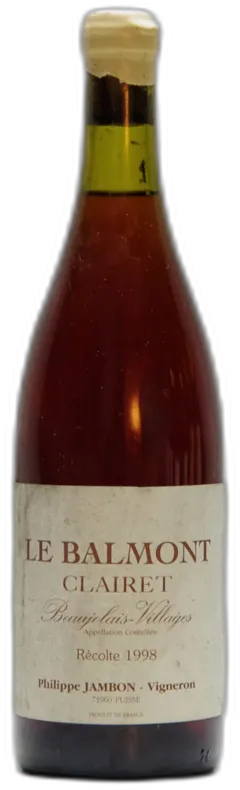 capture du vin le Balmont Clairet