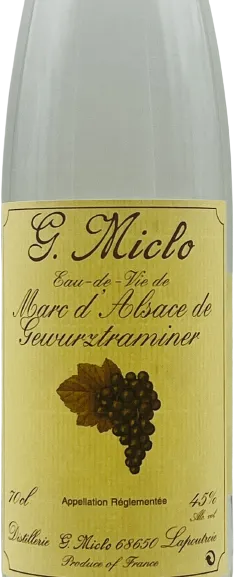 photo du vin Eau de Vie de Marc d’Alsace Gewurztraminer