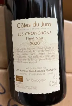 photo du vin Pinot Noir les Chonchons