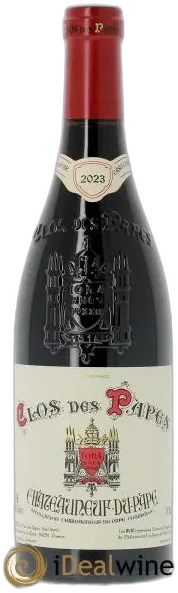 vue du vin Châteauneuf du Pape Rouge Clos des Papes Domaine Paul Avril