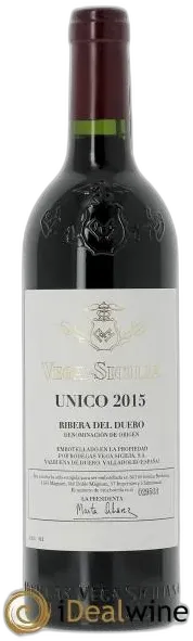 vue du vin Único Vega Sicilia
