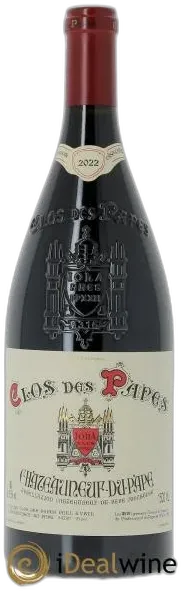 vue du vin Châteauneuf du Pape Rouge Clos des Papes Domaine Paul Avril