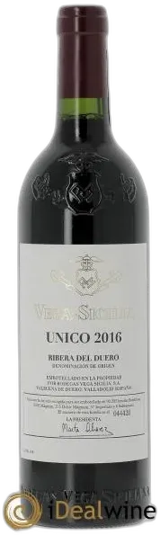 vue du vin Único Vega Sicilia