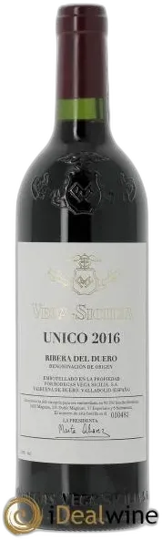 vue du vin Único Vega Sicilia