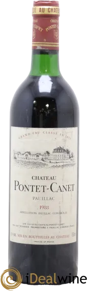 photo du vin Château Pontet-Canet