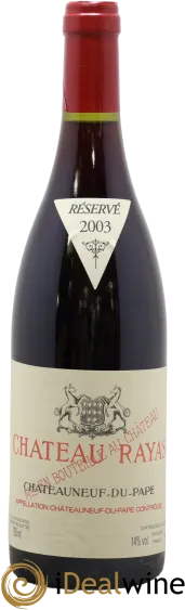 photo du vin Châteauneuf-du-Pape Château Rayas Emmanuel Reynaud