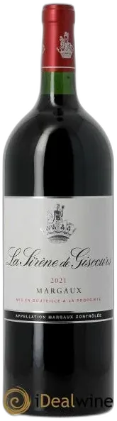vue du vin la Sirène de Giscours - Second Vin du Château Giscours