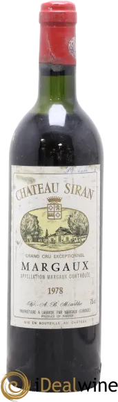 photo du vin Château Siran