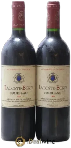 photo du vin Lacoste Borie