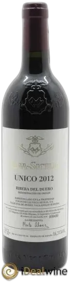 vue du vin Único Vega Sicilia