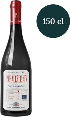 photo du vin Paul Jaboulet "Parallele 45" Côtes du Rhône Rouge Bio