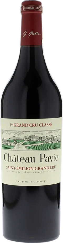 vue du vin Chateau Pavie
