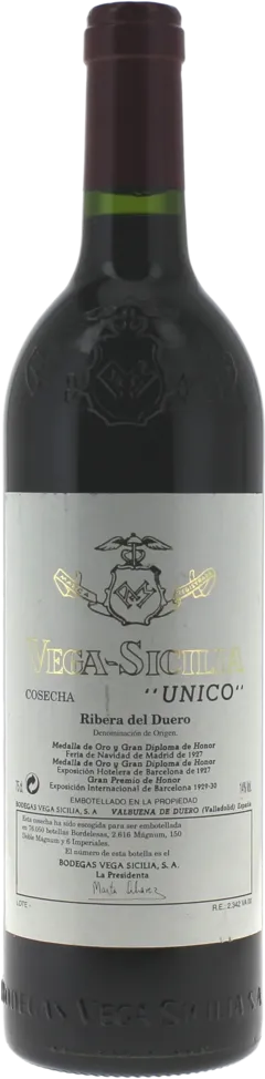 vue du vin Único Vega Sicilia
