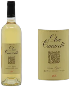 vue du vin Clos Canarelli Vin de Corse Figari Blanc