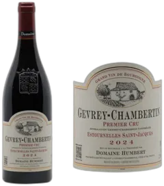 aperçu du vin Gevrey Chambertin Premier Cru Domaine Humbert Freres Estournelles Saint Jacques