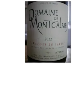 aperçu du vin Terrasses du Larzac