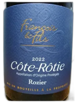 photo du vin Aoc Côte-Rôtie Rozier Domaine François et Fils