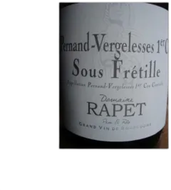 image du vin Sous Fretille Dom Rapet