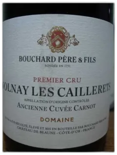 photo du vin Caillerets - Ancienne Cuvée Carnot