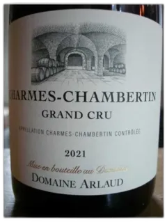 photo du vin Charmes-Chambertin Grand Cru Arlaud