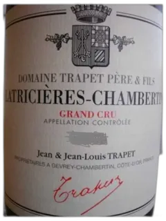 vue du vin Latricières-Chambertin Grand Cru Domaine Arnoux Lachaux