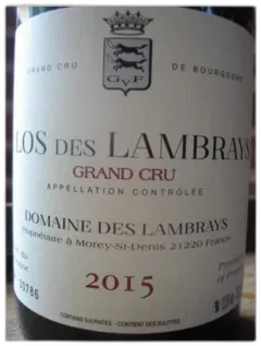 image du vin Clos des Lambrays