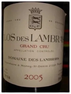 photo du vin Clos des Lambrays Grand Cru Domaine des Lambrays