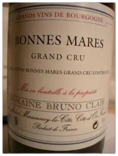vue du vin Bonnes-Mares Grand Cru Bruno Clair