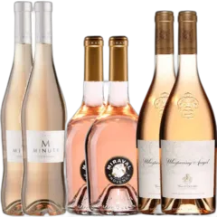 photo du vin Miraval / Château Minuty / Whispering Angel (assortiment mentionné)