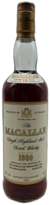 photos du vin Macallan Single Malt 18 Ans