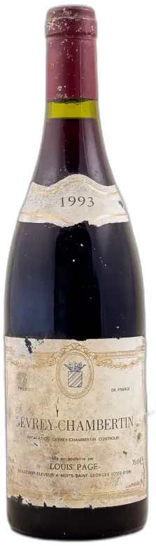 photo du vin Louis Page Gevrey Chambertin