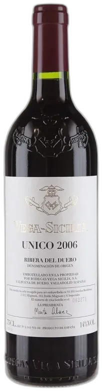 vue du vin Único Vega Sicilia
