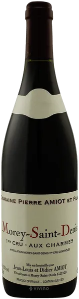photos du vin Pierre Amiot Morey-Saint-Denis 1er Cru Aux Charmes 2018