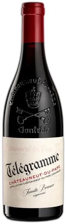 image du vin Châteauneuf-du-Pape Télégramme Vignobles Brunier