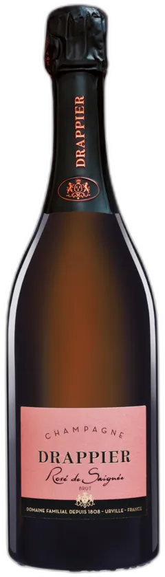 vue du vin Champagne Drappier Rosé de Saignée Rosé Drappier