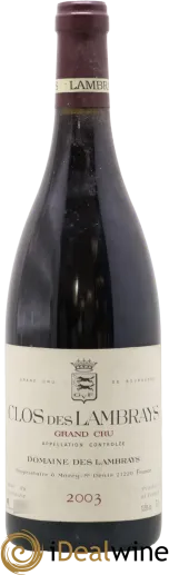 photo du vin Clos des Lambrays Grand Cru Domaine des Lambrays
