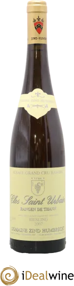 photo du vin Alsace Pinot Gris Grand Cru Rangen de Thann Clos Saint-Urbain Zind-Humbrecht