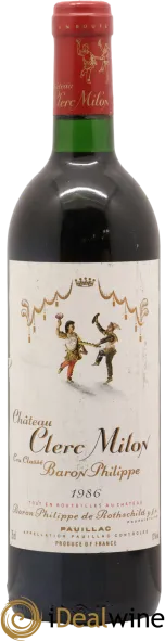 photo du vin Château Clerc Milon