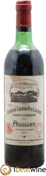 photo du vin Château Grand-Puy-Lacoste