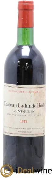 photo du vin Château Lalande Borie