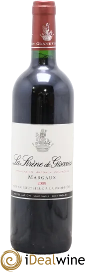 vue du vin la Sirène de Giscours - Second Vin du Château Giscours