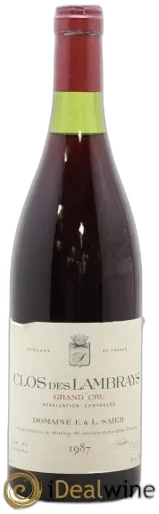 photo du vin Clos des Lambrays Grand Cru Domaine des Lambrays