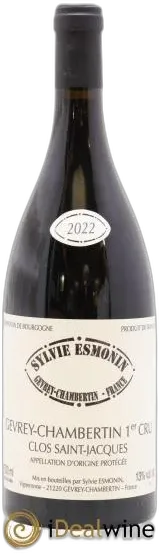 capture du vin Gevrey-Chambertin 1er Cru Clos Saint Jacques
