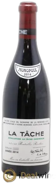 illustration du vin la Tâche