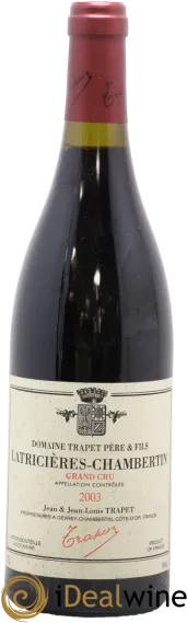 vue du vin Latricières-Chambertin Grand Cru Domaine Arnoux Lachaux