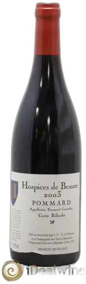 vue du vin Pommard Cuvée Raymond Cyrot