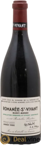photo du vin Domaine de la Romanee Conti Romanée Saint Vivant Grand Cru